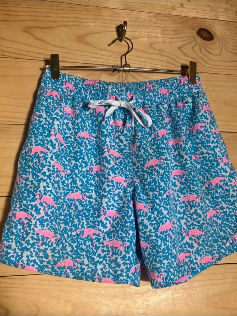 Chubbies Flamingo Swim Trunks Men’s Small 5.5” Inseam Pink Liner